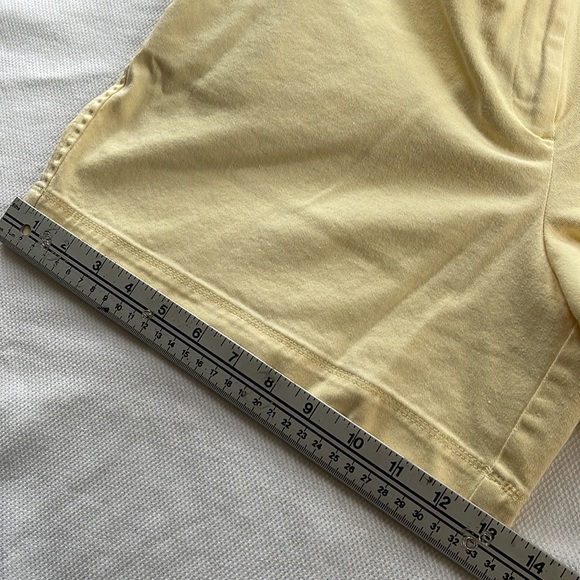 🍀3/50 ANN TAYLOR Yellow Cotton Shorts (14) - Picture 12 of 15